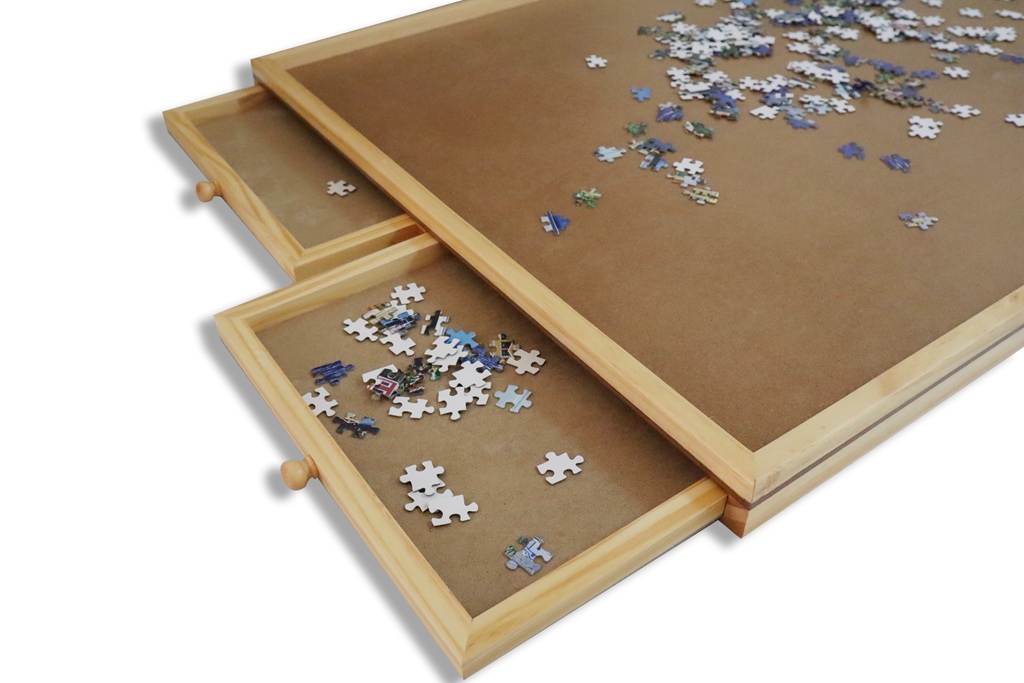 Diy Puzzle Table With Drawers / Woodworking Jigsaw Puzzle Table