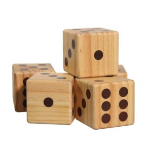 EASTOMMY Children Toys Giant Wooden Yard Dice Games