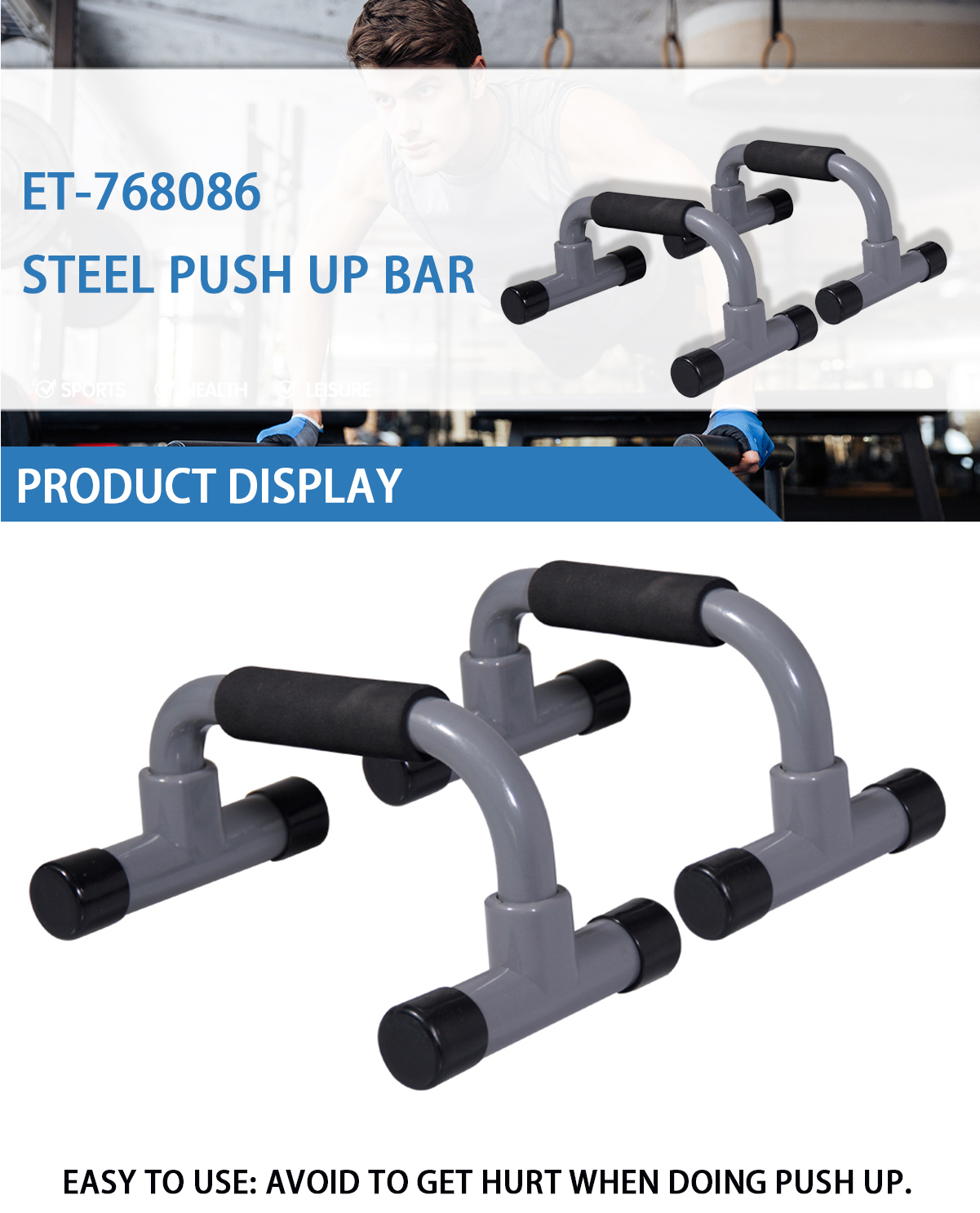 EASTOMMY Push Up Bars