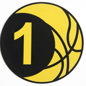 EASTOMMY Numbered Floor Carpet  Basketball Training Markers 6pcs